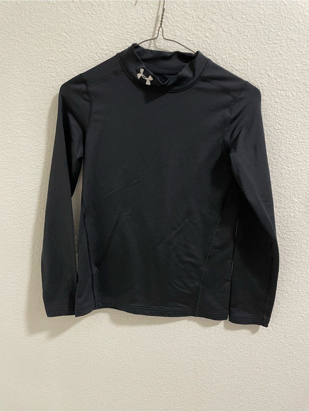 Under Armour Black ColdGear Fitted Long Sleeve Top